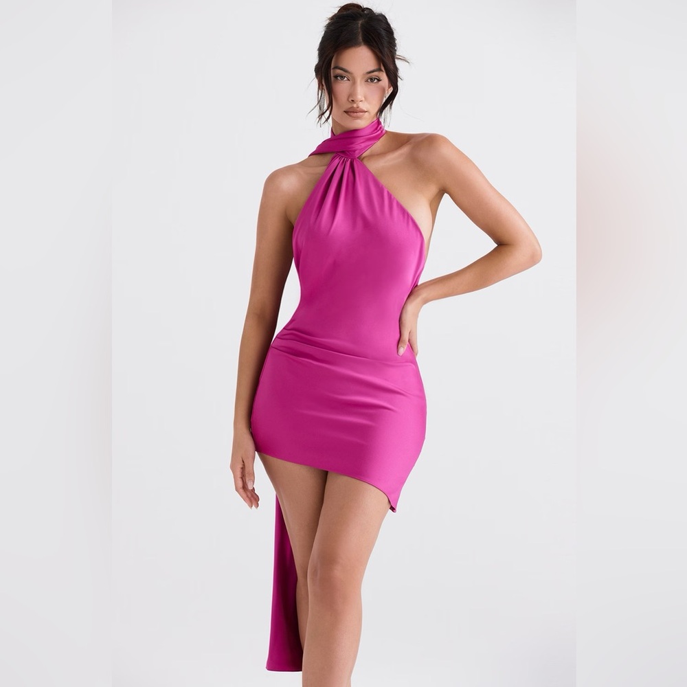 NWT House of CB Aida Satin Minidress size M